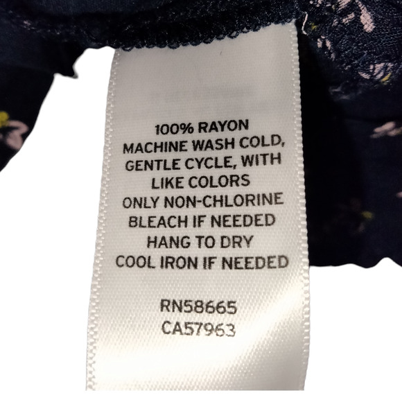 ABOUND Women's Tank Top Blouse Pink Floral Moxie Sleeveless Navy Size M NWT - Picture 8 of 8